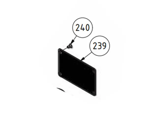 Abdeckung BF20V/LV/LDV < hinten >