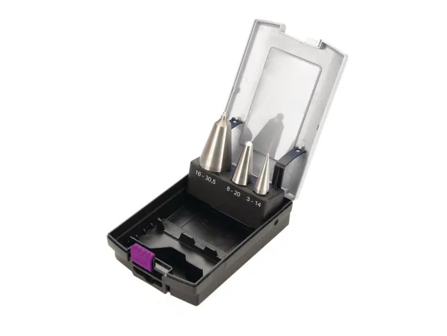 Blechschälbohrer-Satz HSS, 3-teilig, 3 - 30,5 mm