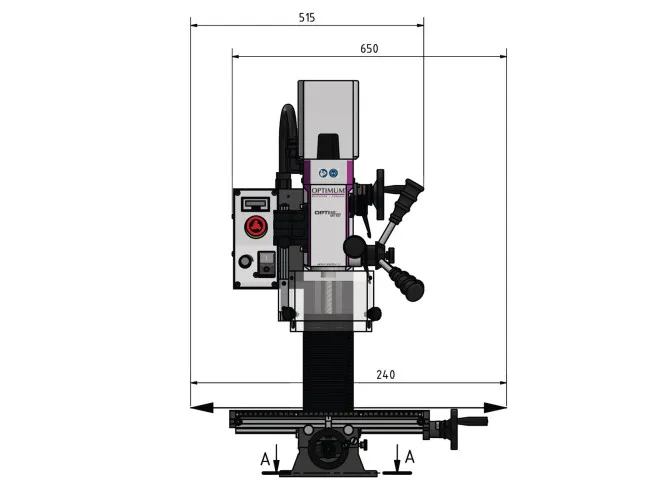 Bohr- und Fräsmaschine OPTImill MH 15V
