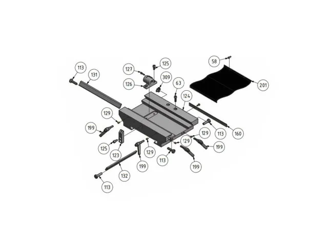 Kreuztischführung BF 46 V