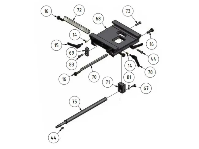 Kreuztischsupport BF 20V