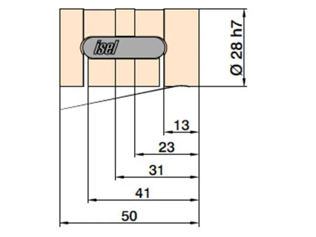 Kugelumlaufmutter 16mm x 5mm rund Ø 28 mm