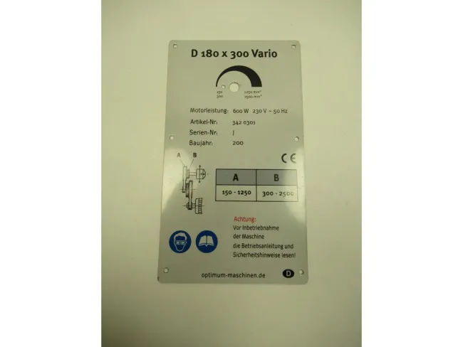 Label D 180 x 300