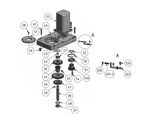 Lagerabdeckung BF 46 V