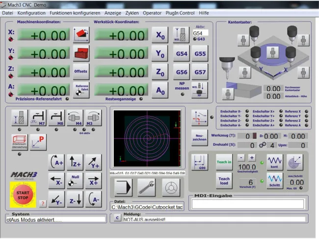 Mach3 Fräsen deutsch