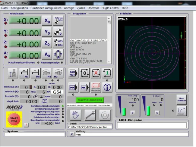 Mach3 Fräsen deutsch