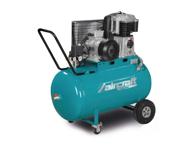 Mobiler Kolbenkompressor für Handwerker mit Riemenantrieb AIRSTAR 853/200