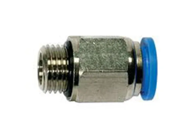 Push-in-Stecker 1/8" AG x 8 mm, gerade, 15 bar