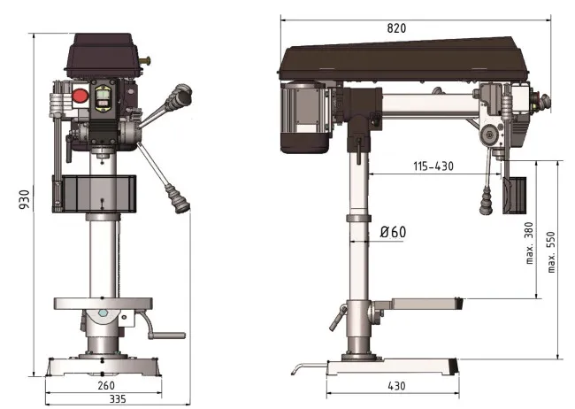 Radialbohrmaschine OPTIdrill RB 6T