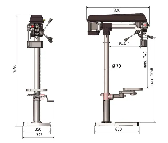 Radialbohrmaschine OPTIdrill RB 8S