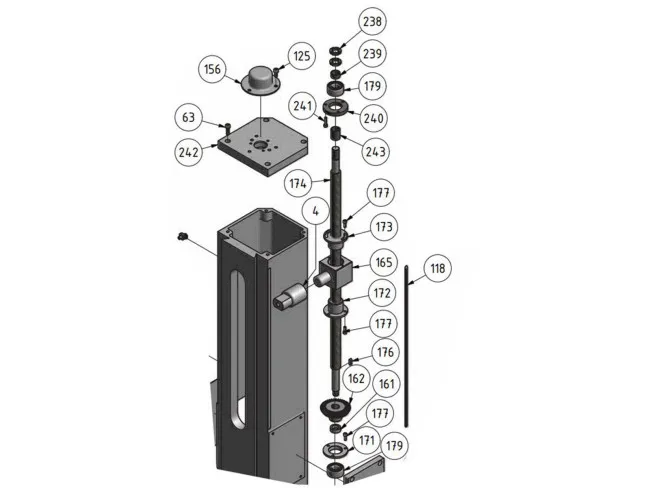 Säule BF 46 V < komplett >