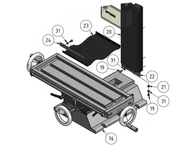 Späneabdeckung BF20V/LV/LDV/MH22V