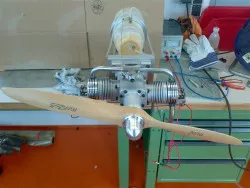 2-Zylinder Boxer-Motor 60 ccm