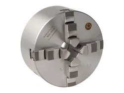 BISON Vierbackendrehfutter ø 200 mm Camlock DIN ISO 702-2 Nr. 4 zentrisch spannend