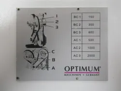 Drehzahlschild TU 3008