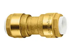 Gerader Verbinder Messing 18 mm