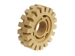 Gummiradierscheibe ocker