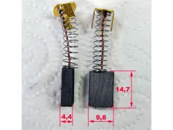 Kohlebürsten DX13, DX15 + (Bernado BF25) 4,5 x10 x 14,7