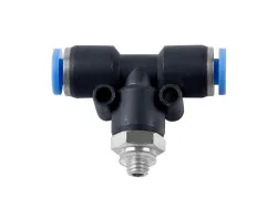 Push-in-Stecker M5 AG x 4 mm, T-Stück, 15 bar