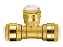 T-Stück Messing 3 x 15 mm AD